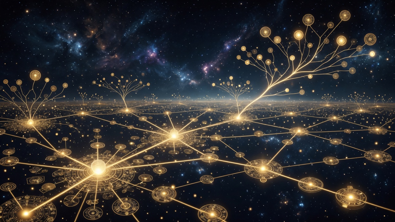 Expanding golden network representing a growing agent economy